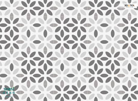 Sentai 3d tex Geometric pattern marble indoor waterproof material luxury Geometric pattern geometric design wallboard click lock planks 
