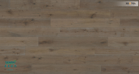 Sentai 3d Tex Spc Floor Indoor Decoration Waterproof Digital Printing Click Lock Vinyl Plank Oak Floor