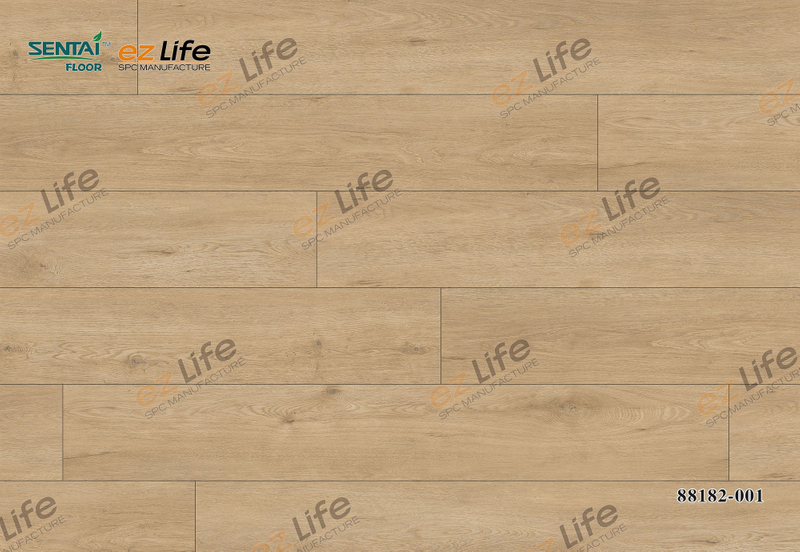 Sentai Anti-scratch rigid vinyl pvc wood floor lvt click indoor flooring spc laminated wooden flooring 88182-001