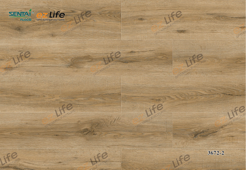 sentai spc floor Anti-scratch Interlock Click 4mm Luxury Vinyl SPC pvc plank indoor engineered wood flooring 3672-2